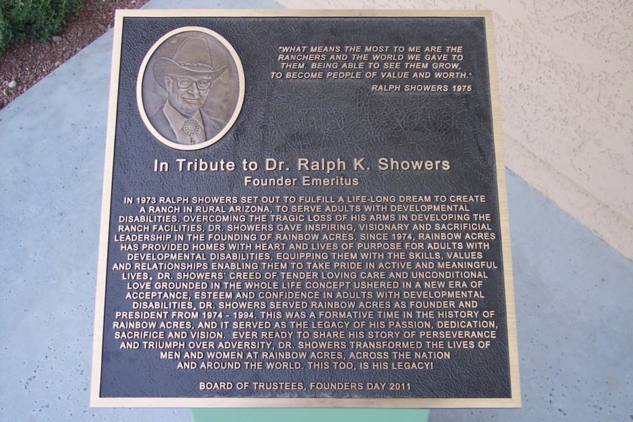 History of Rainbow Acres: Founded by Dr. Ralph K. Showers for adults with developmental disabilities