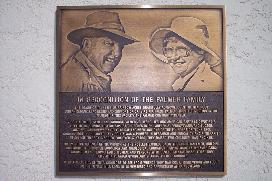 Become a donor! Rainbow Acres was built and is sustained by donors like the Palmer Family, for whom the Palmer Community Center is named.