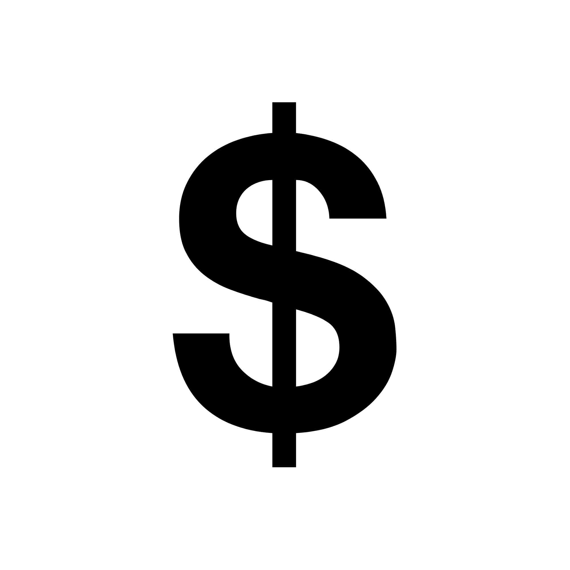 a graphic Dollar sign