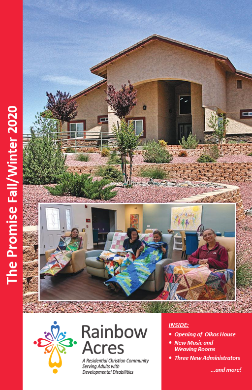 The cover of the 2020 Fall/Winter newsletter for Rainbow Acres